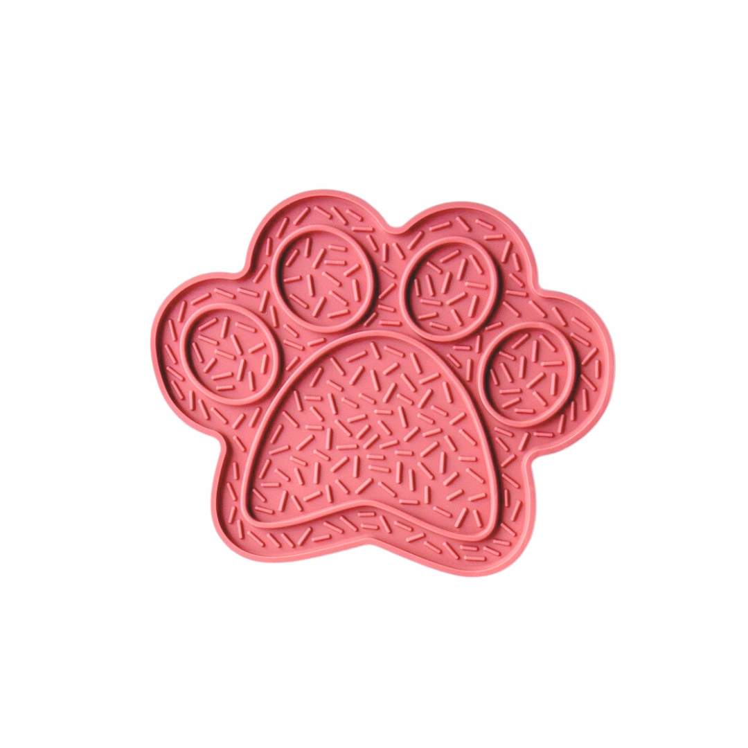 Paws Lick Mat in Salmon